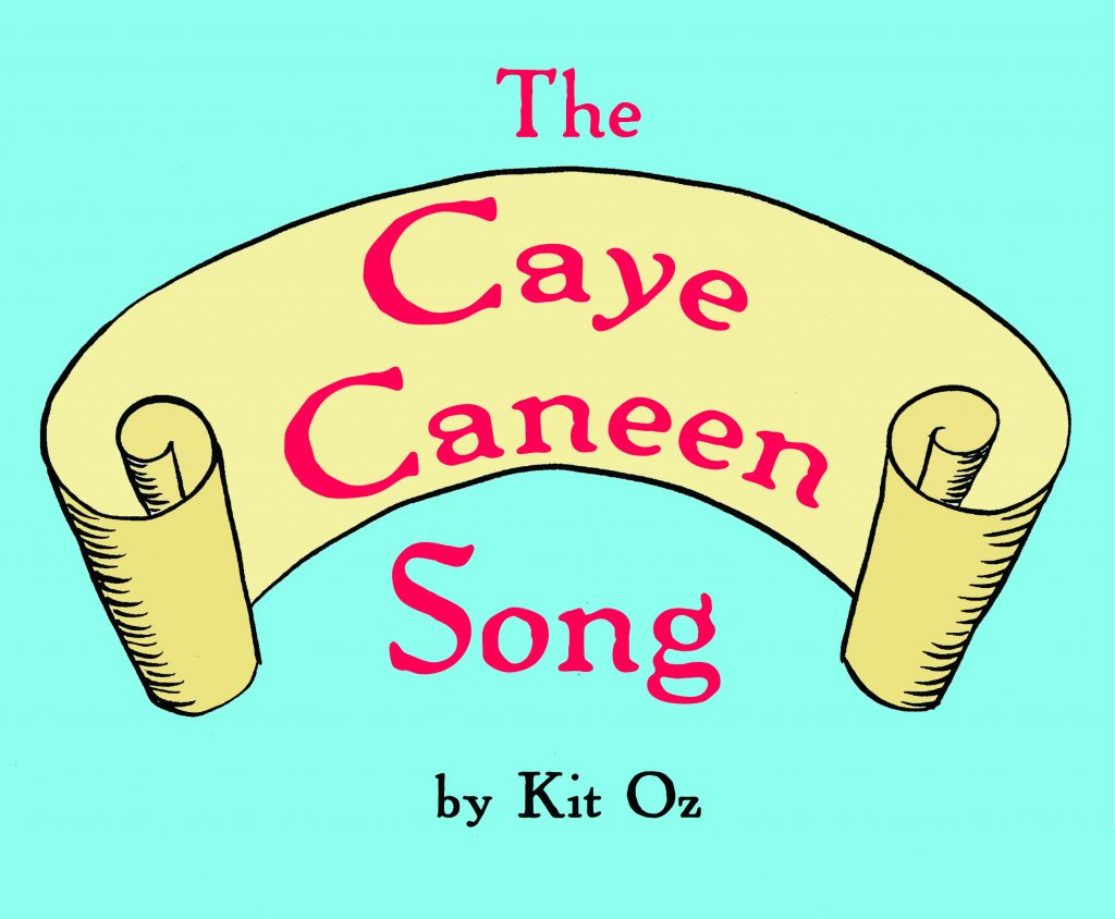 scroll revealing title to song by Kit Oz