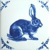 Delft dutch style bunny tile