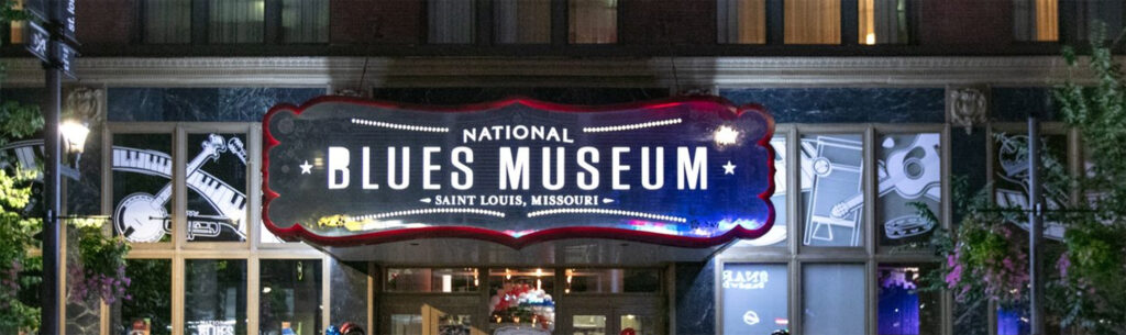 front of the national blues museum